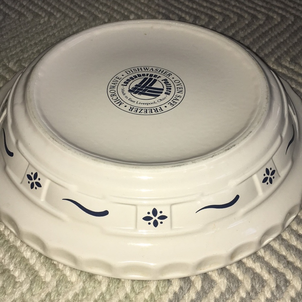 LONGABERGER POTTERY 🥧 pie dish
